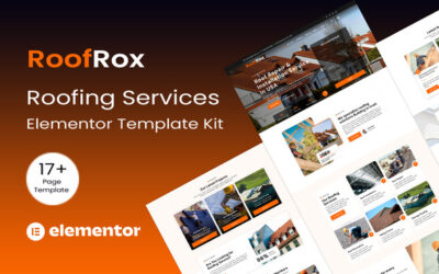 RoofRox - Roofing Services Elementor Template kit