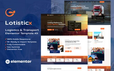 Logisticx - Logistics & Transportation Elementor Template Kit