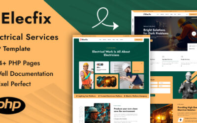 Elecfix - Electrical Services PHP Template