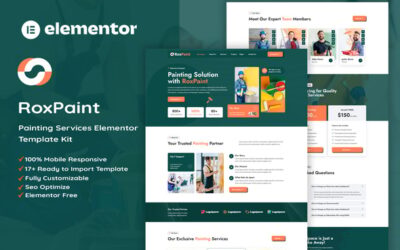 RoxPaint - Painting Services Elementor Template Kit