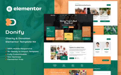 Donify - Charity & Donation Elementor Template Kit