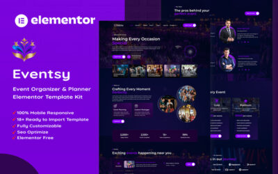 Eventsy - Event Organizer & Planner Elementor Template Kit