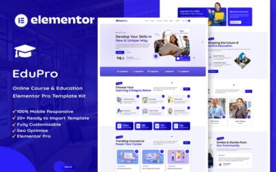 Edupro - Online Course & Education Elementor Pro Template Kit