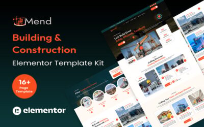 MendCraft - Building & Construction Elementor Template Kit