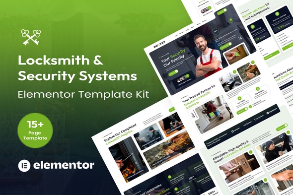 RoxKey - Locksmith & Security Systems Elementor Template Kit