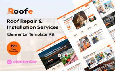 Roofe - Roofing Services Elementor Template Kit