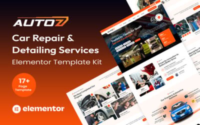 Autoz - Car Repair & Detailing Services Elementor Template Kit