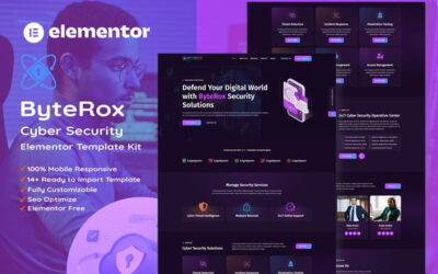 ByteRox - Cyber Security Elementor Template Kit