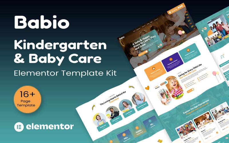 Babio - Kindergarten & Child Care Elementor Template Kit