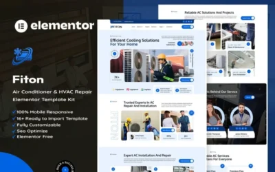 Fiton - AC Repair & Installation Services Elementor Kit