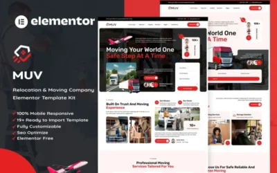 Muv - Relocation & Moving Company Elementor Kit