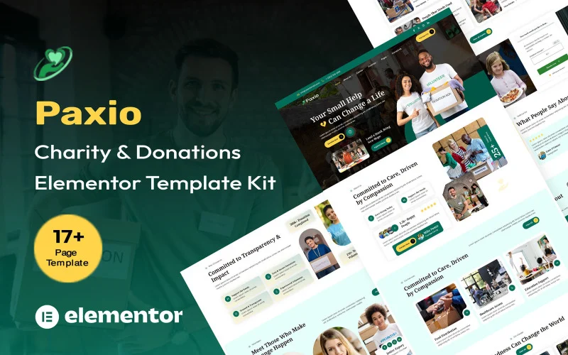Paxio - Charity & Donations Elementor Kit