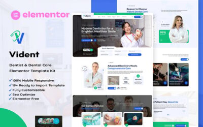 Vident - Dentist & Dental Care Elementor Template Kit