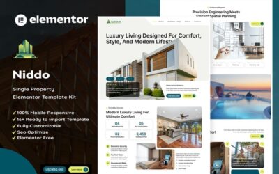 Niddo - Single Property Elementor Template Kit