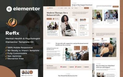 Reflx - Mental Health & Psychologist Elementor Template Kit