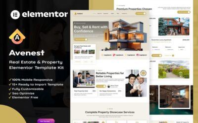 Avenest - Real Estate & Property Showcase Elementor Template Kit