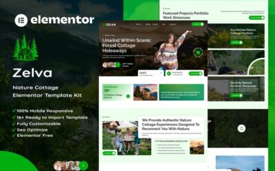 Zelva - Nature Cottage Elementor Template Kit