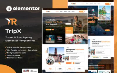 Tripx - Tour & Travel Booking Agency Elementor Template Kit