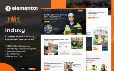 Induxy - Construction & Industry Elementor Template Kit