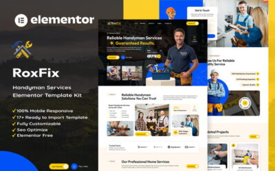 RoxFix - Handyman Services Elementor Template Kit