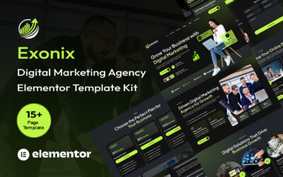 Exonix - Digital Marketing Agency Elementor Template Kit