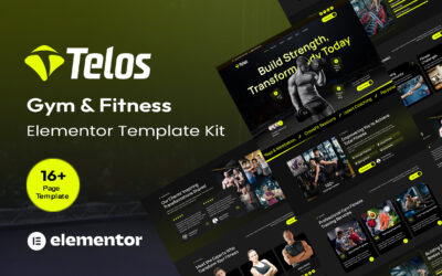 Telos - Gym & Fitness Elementor Template Kit