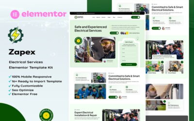 Zapex - Electrical Services Elementor Template Kit